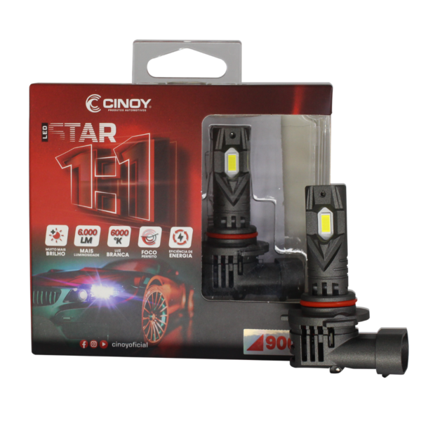 LAMPADA LED STAR 1:1 9005=9006 - CINOY