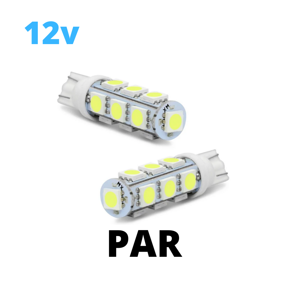 Lampada led T10 13 smd 5050 branco 12V (2 Unidades)