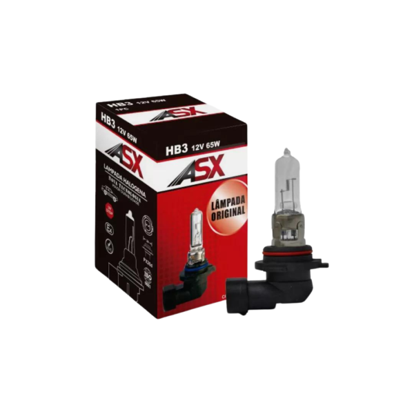 LÂMPADA HB3 CLEAR - 65W - 12V - ASX