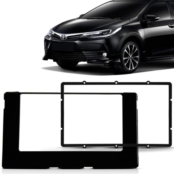 Moldura 2Din Fiamon Toyota Corolla 2017 a 2019 - Black Piano