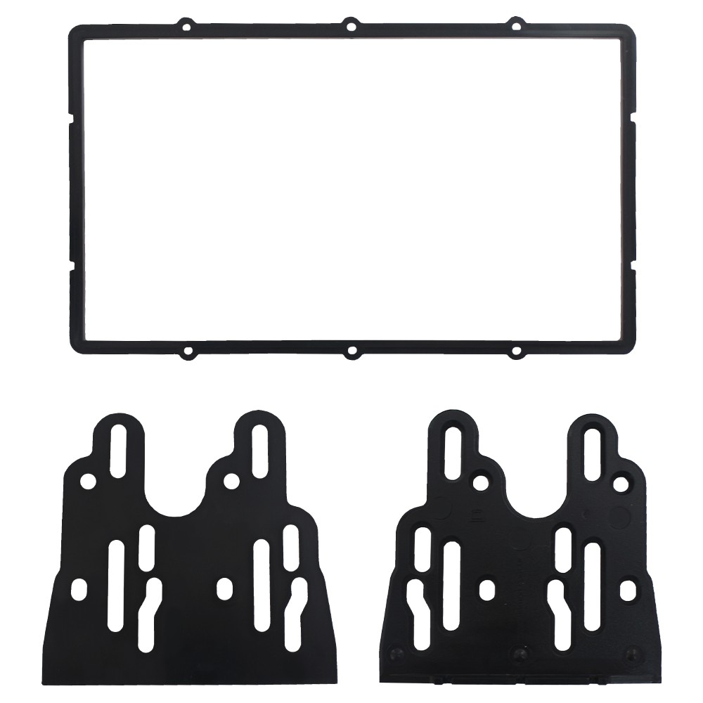 Moldura 2 Din Grand Siena/Palio Sporting Preta - Fiamon - Imagem 3