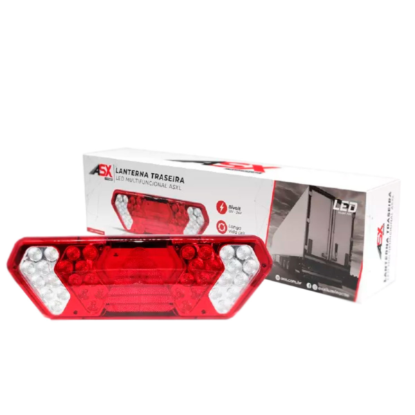 Lanterna Traseira Multifuncional Bivolt Caminhão - Direita - ASX