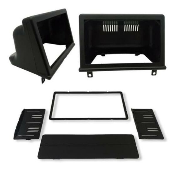 Moldura 2 Din GM Corsa - 1a Geração Hatch/Sedan Classic Preto Fosco - Fiamon