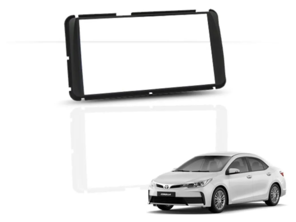 Moldura 2 Din Toyota Etios / Corolla GLI 15 Preto - Fiamon