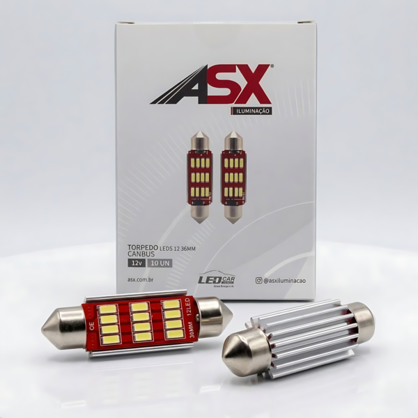 LAMPADA TORPEDO 12 LED CSP CAMBUS 36MM - 12V