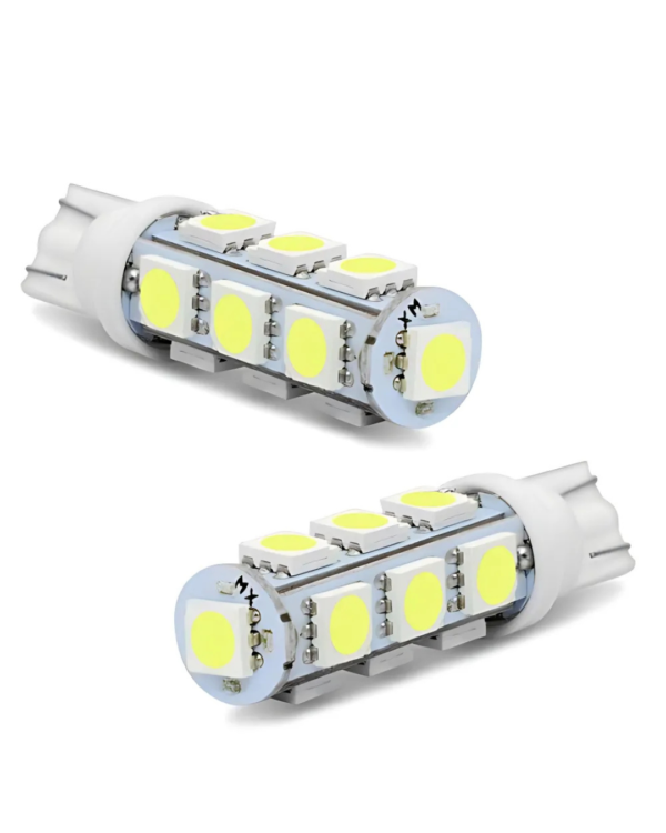 Lampada led T10 13 smd 5050 branco 12V (20 unidades)