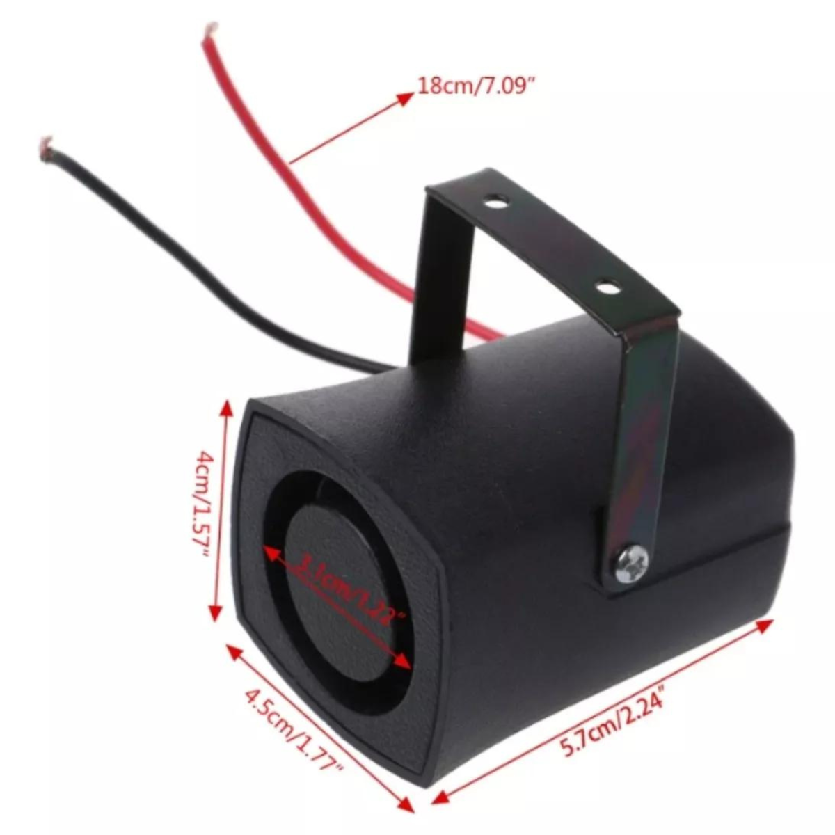 Sirene De Sinalização De Marcha Ré Preta Bivolt Asx - Imagem 2