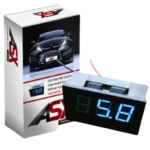 Voltímetro Digital - 3 vias - Bivolt - ASX
