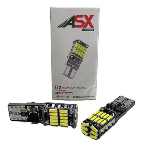 Lâmpada T10 26 Leds SMD Canbus - ASX