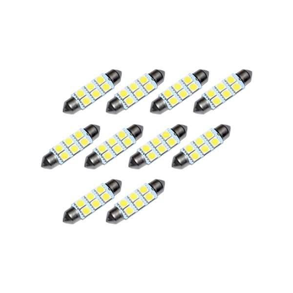 Torpedo led 36MM 6 smd 3528 branco 12V (10 unidades)