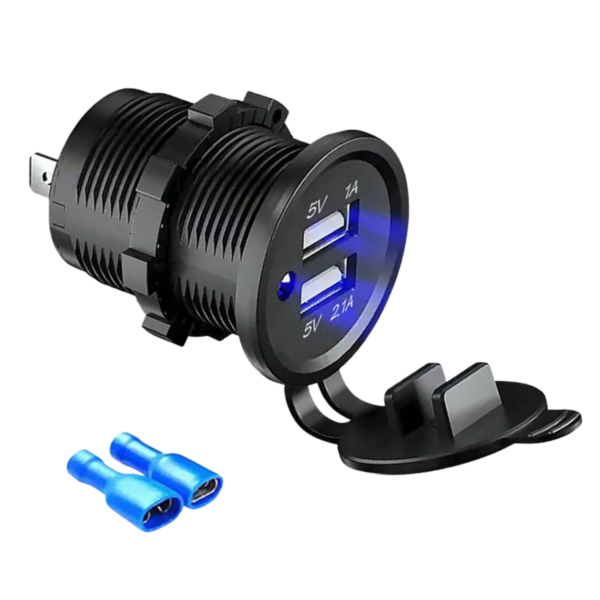 TOMADA VEICULAR 2 USB - BIVOLT - ASX