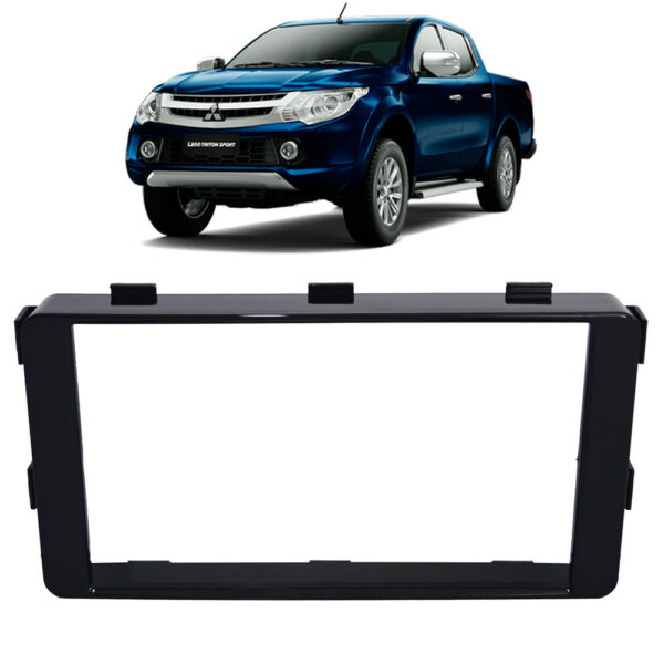Moldura 2 Din Mitsubishi Triton 17/18 Black Piano - Fiamon