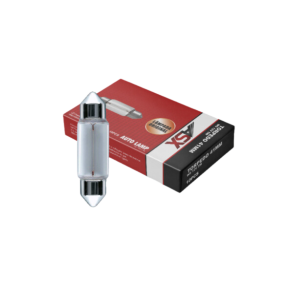 Lâmpada Torpedo Clear 36mm 12V - ASX