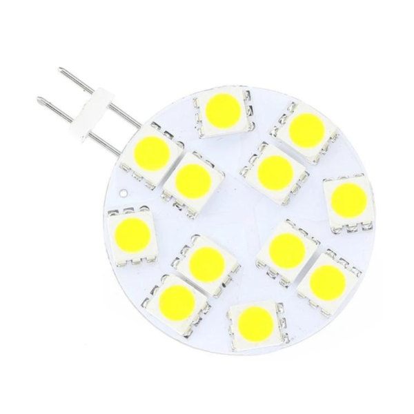 Lâmpada Led Náutica G4 12 SMD 5050 Branco Frio 10V á 30V (Unidade)