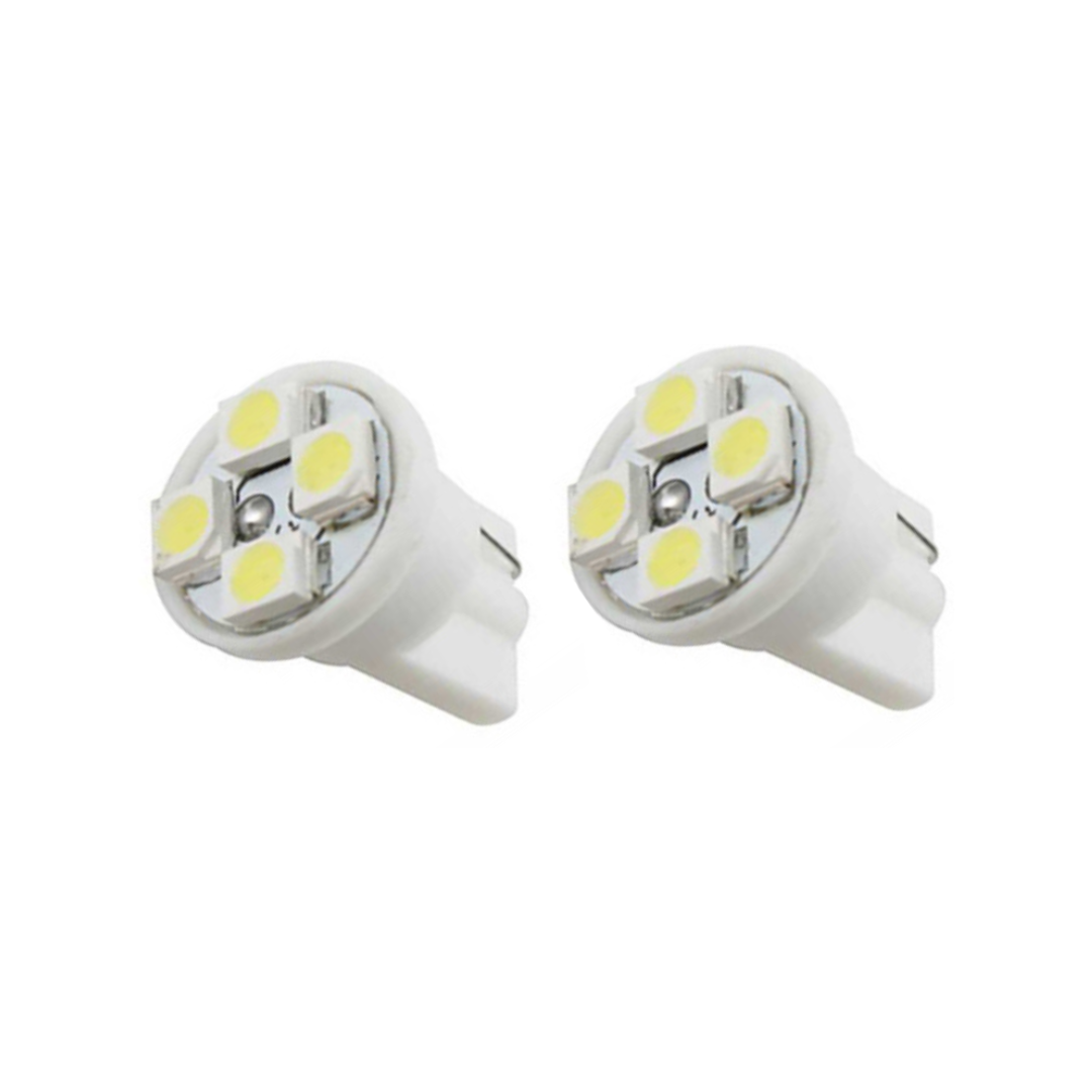 Lampada led T10 4 smd 3528 branco 12V (2 Unidades)