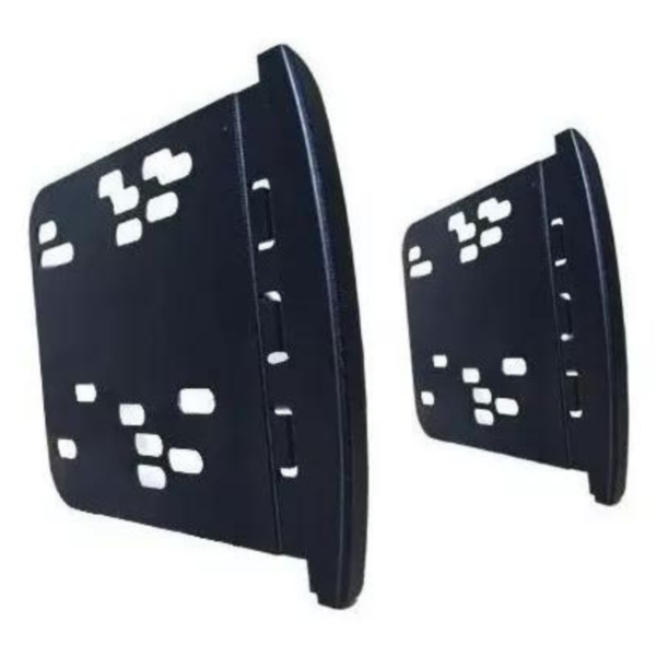 Moldura 2 Din Mp5 Ford Focus 01-08 Ranger 00-11 Escort 01-03 Preto