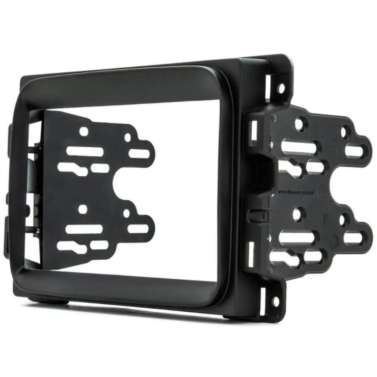 Moldura 2 Din Fiat Toro / Mobi / Uno Completos / Black Piano - Imagem 6