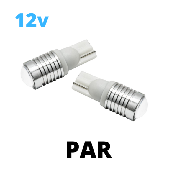 Lampada led T10 CREE branco 12V (2 Unidades)