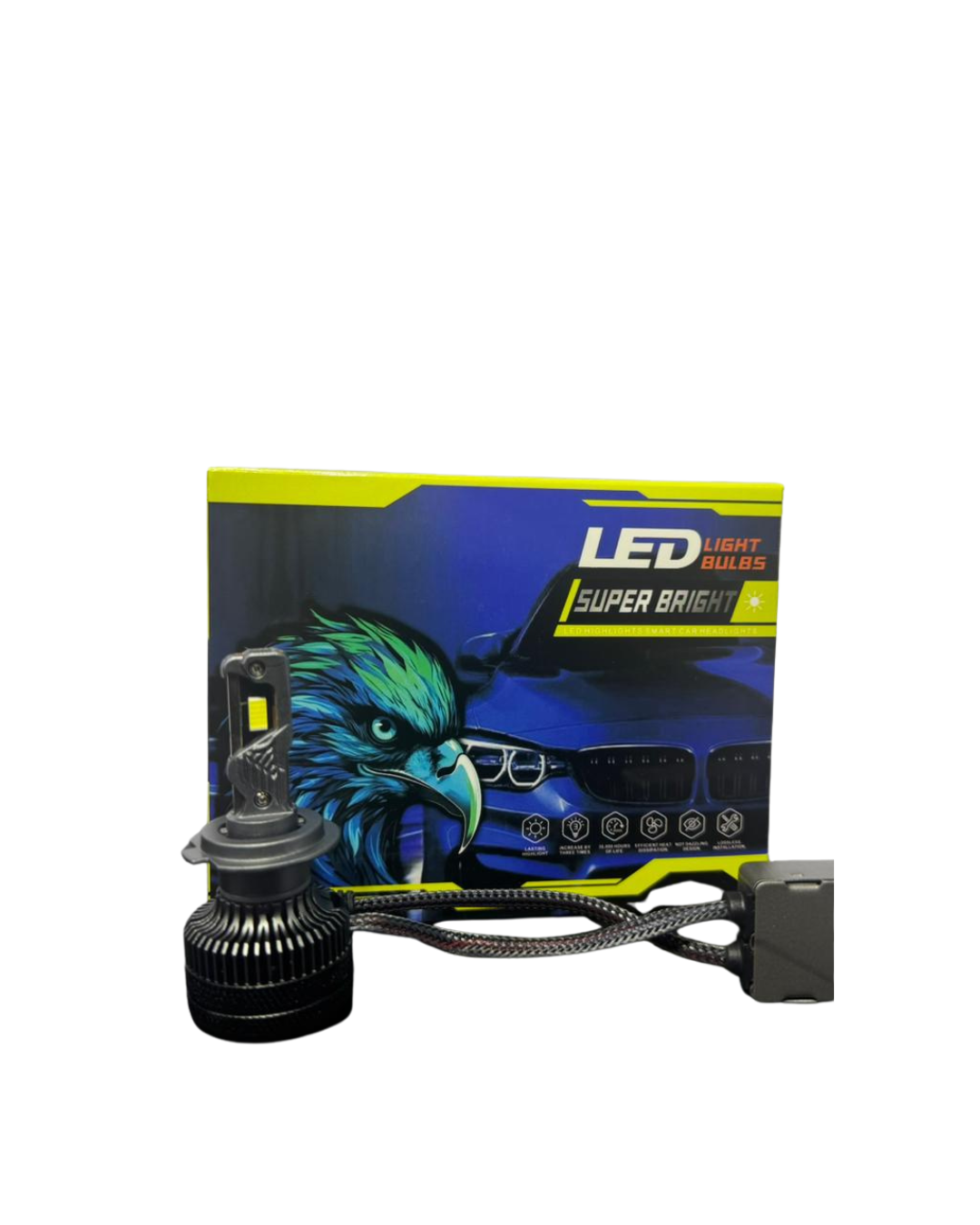 LAMPADA SUPER LED H7 BIVOLT 12-24V 180W 18000 LUMENS 6500K